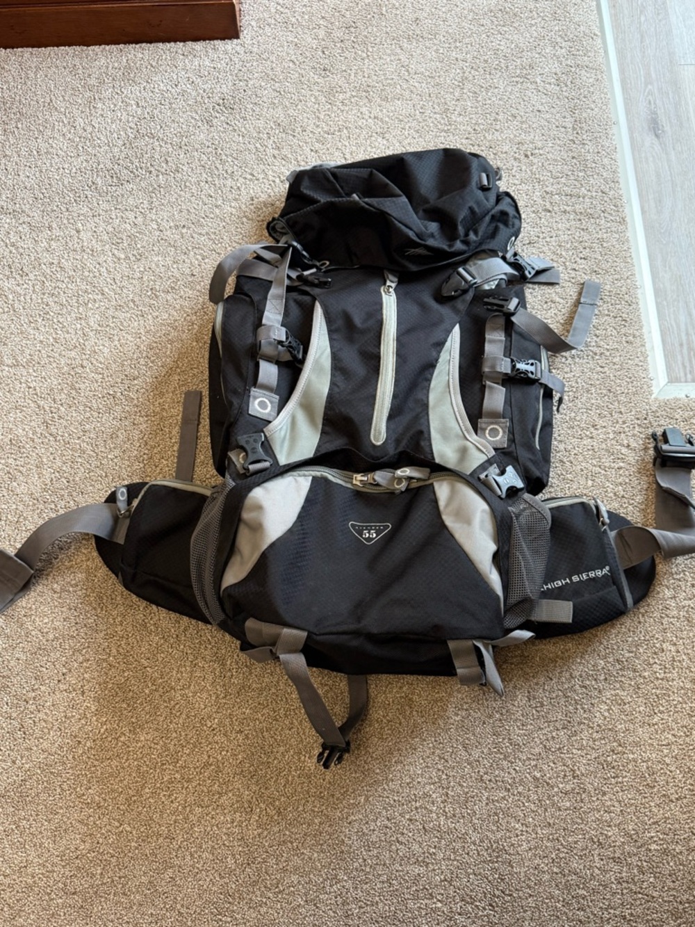 High Sierra Black and Gray Outdoor Backpack